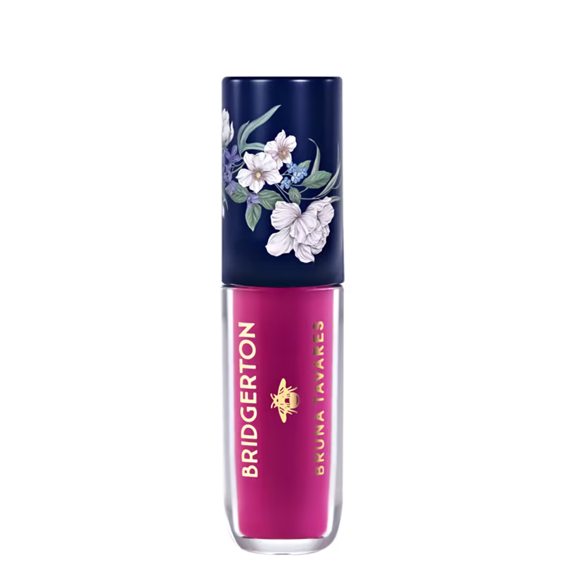 Blush líquido multifuncional da marca Bruna Tavares BT x Bridgerton com acabamento natural, indicado para aplicação multifuncional no rosto e nos olhos.