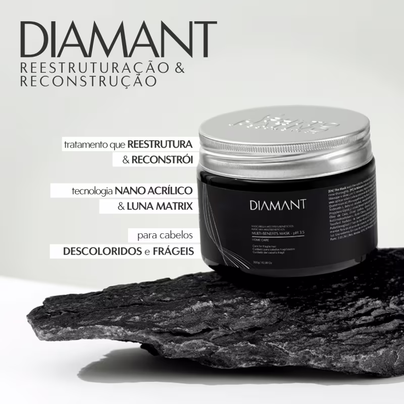 Máscara Diamant Reestruturação e Reconstrução Phyto Ativo 300g