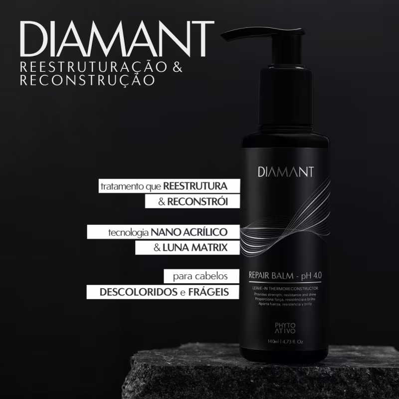 Leave-in Diamant Reestruturação e Reconstrução Phyto Ativo 140ml