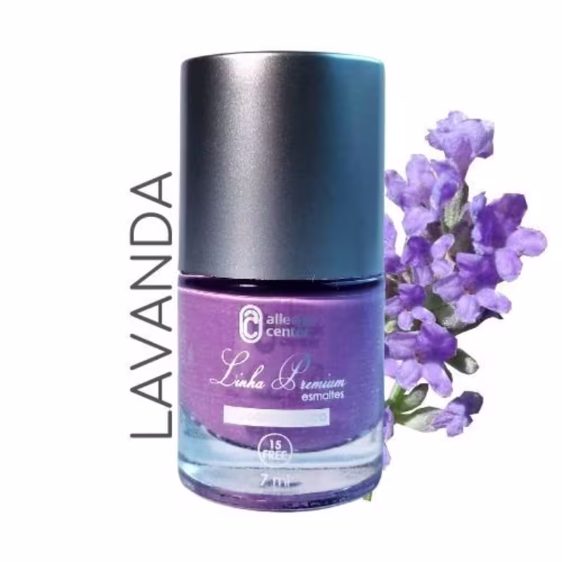 Esmaltes Hipoalergênicos Premium 15 Free 7ml Allergic Center Cor:Lavanda