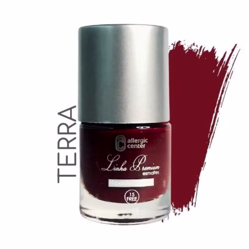 Esmaltes Hipoalergênicos Premium 15 Free 7ml Allergic Center Cor:Terra
