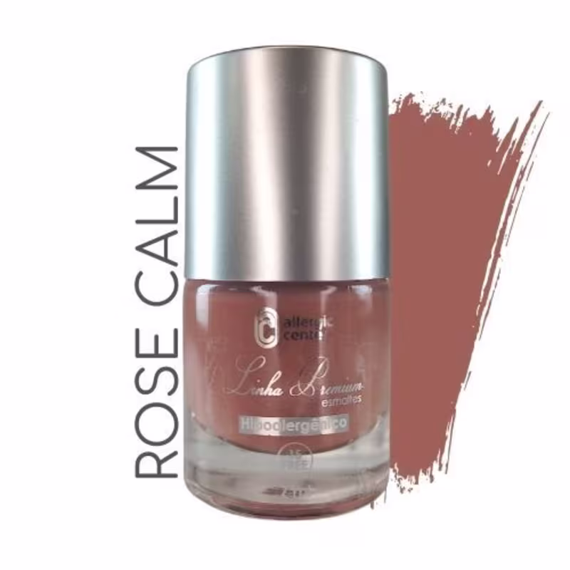 Esmaltes Hipoalergênicos Premium 15 Free 7ml Allergic Center Cor:Rose Calm