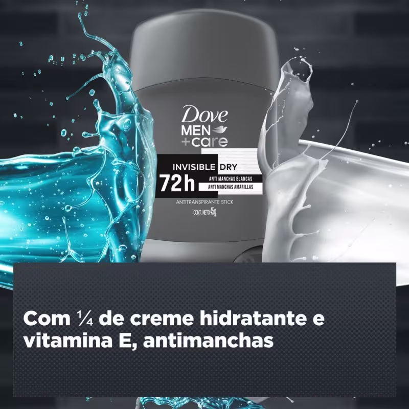 Desodorante Antitranspirante Stick Dove Men+Care Invisible Dry 45g