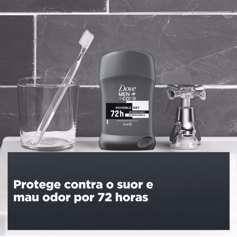 Desodorante Antitranspirante Stick Dove Men+Care Invisible Dry 45g