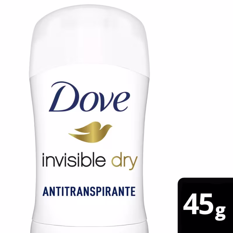 Desodorante Antitranspirante Stick Dove Invisible Dry 45g