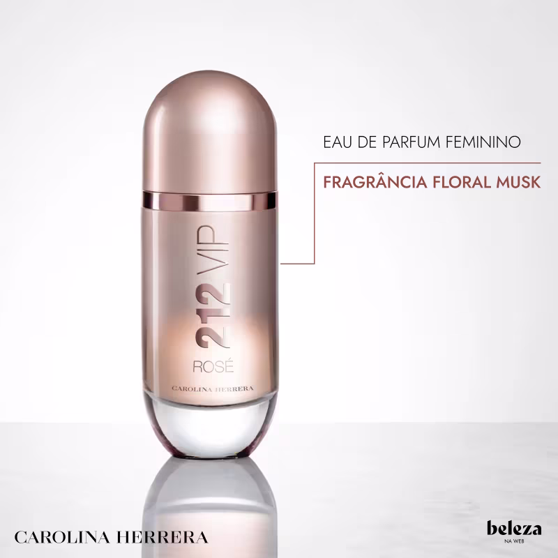 212 VIP Rosé Carolina Herrera Eau de Parfum - Perfume Feminino 80ml