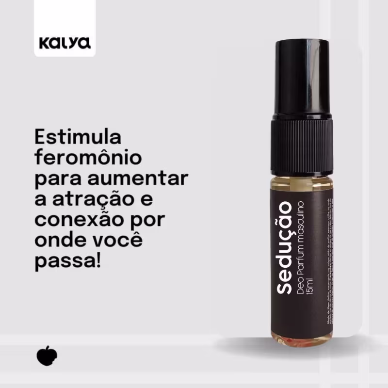 Perfume Masculino com Feromônios Kalya Pherome Sedução Deo Parfum, 15ml.