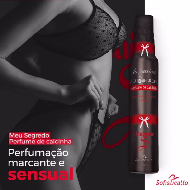 Meu Segredo Perfume de calcinha
Perfumação marcante e sensual