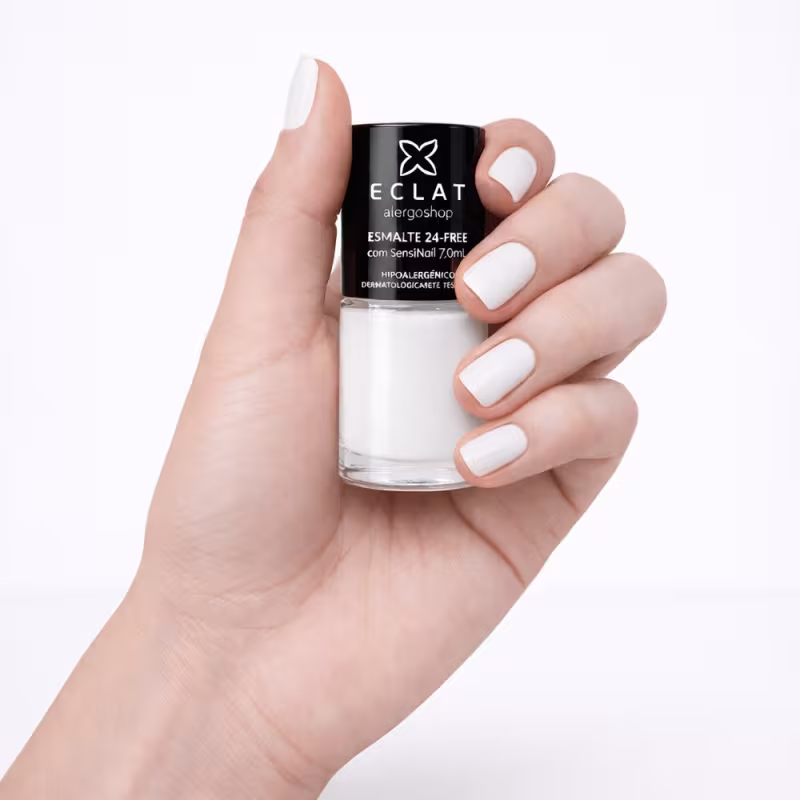 Esmalte hipoalergênico Eclat Cruelty 24 Free Esmalte Eclat Cravo Branco