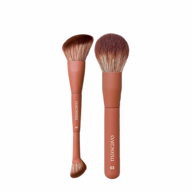 Kit Mascavo Pro Series Pincel de Maquiagem 02 + Pincel 03