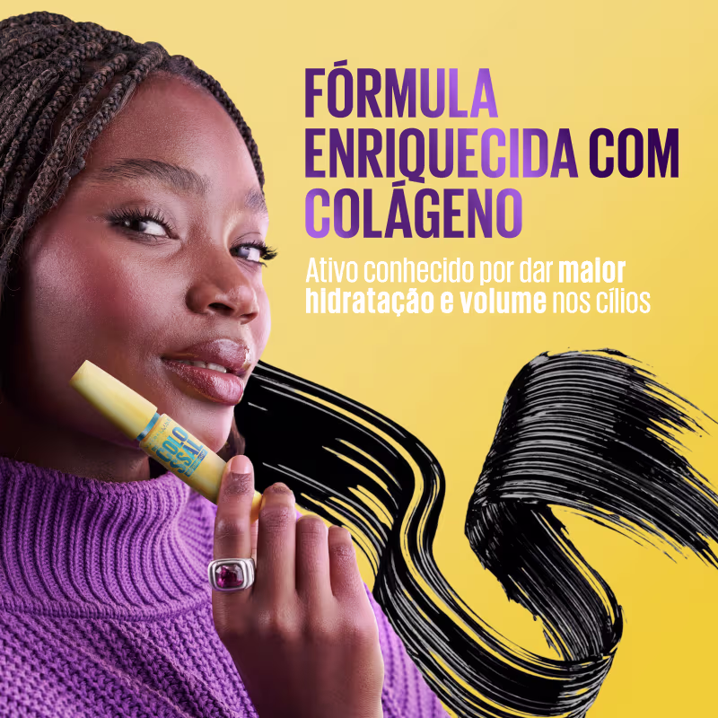 Maybelline The Colossal Preto - Máscara de Cílios à Prova D'água 9,2ml