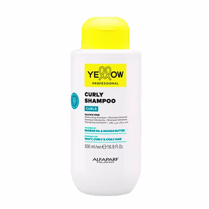 Kit Yellow Professional Curls Shampoo 500ml + Condicionador 500ml + Máscara 300ml + Óleo 100ml