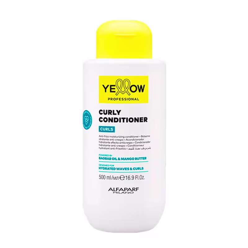 Kit Yellow Professional Curls Shampoo 500ml + Condicionador 500ml + Máscara 300ml + Óleo 100ml