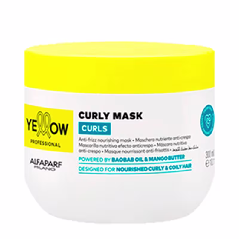 Kit Yellow Professional Curls Shampoo 500ml + Condicionador 500ml + Máscara 300ml + Óleo 100ml