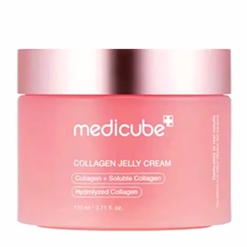 Kit Medicube Collagen Creme Facial 50ml + Discos Esfoliantes Faciais + PDRN Pink Peptide Sérum Facial 30ml