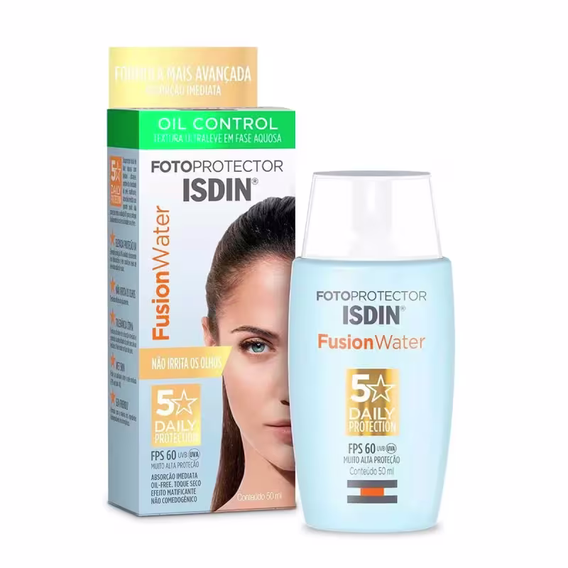 ISDIN Kit Pele Oleosa Fusion Water FPS60 50ml + Oily Skin Acniben 150ml