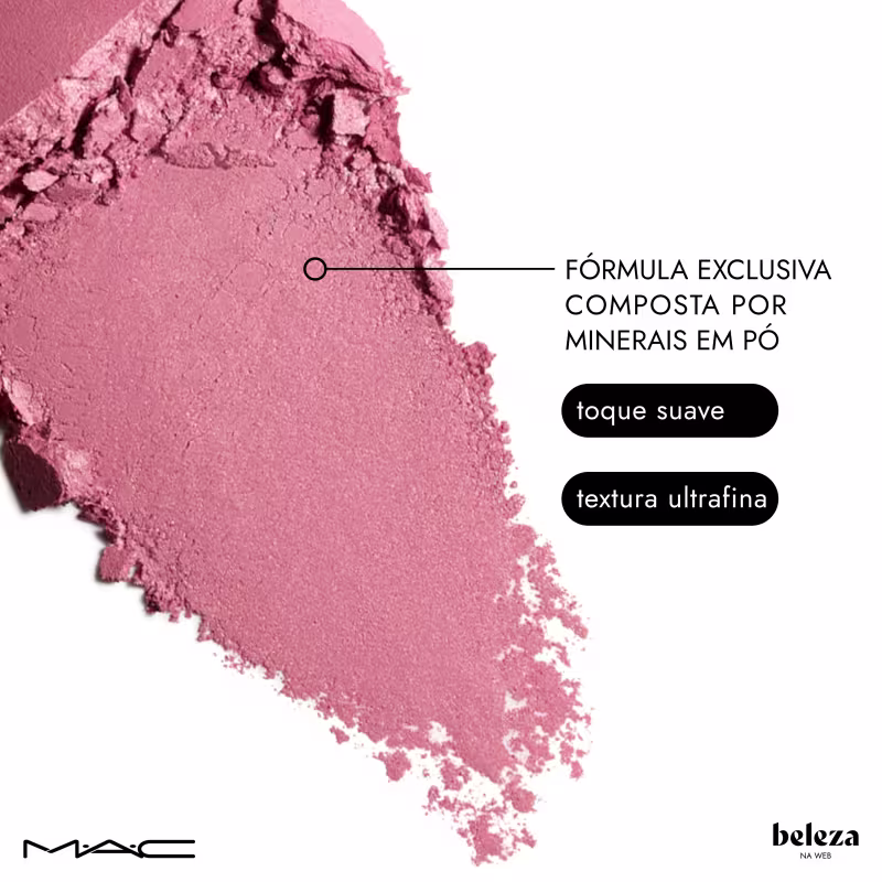 Fórmula exclusiva composta por minerais em pó, toque suave e textura ultrafina.