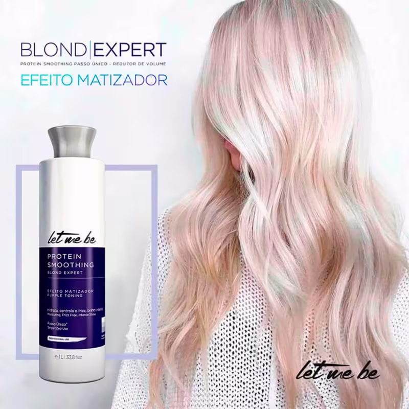 Let Me Be Protein Smoothing Blond - Escova Progressiva Passo Único Matizadora 500ml