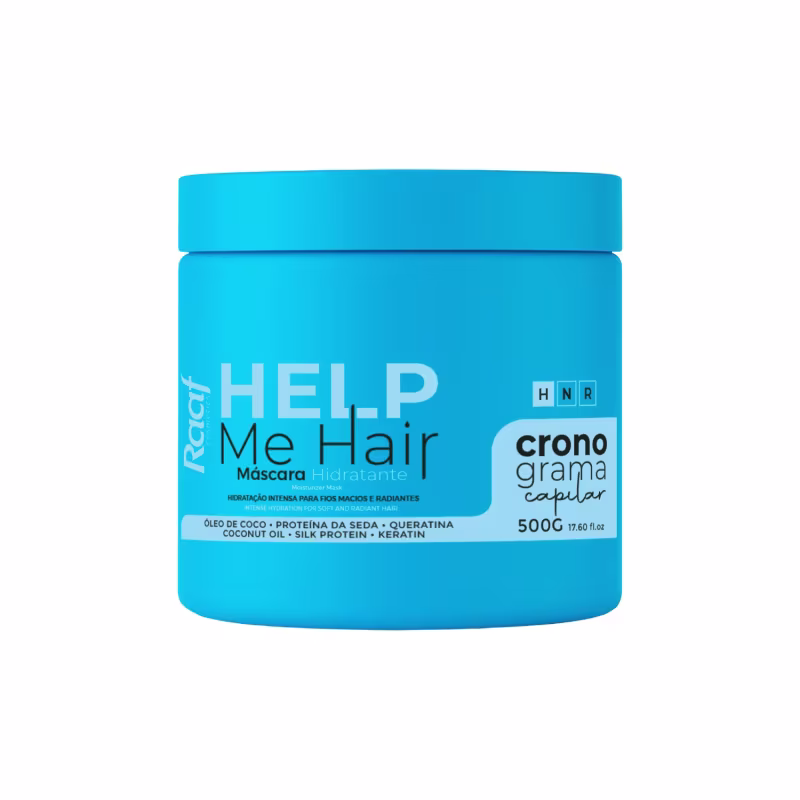 Kit Cronograma Capilar Help Me Hair Máscara Hidratação, Nutrição e Reconstrução Raaf Cosmetics - 500g