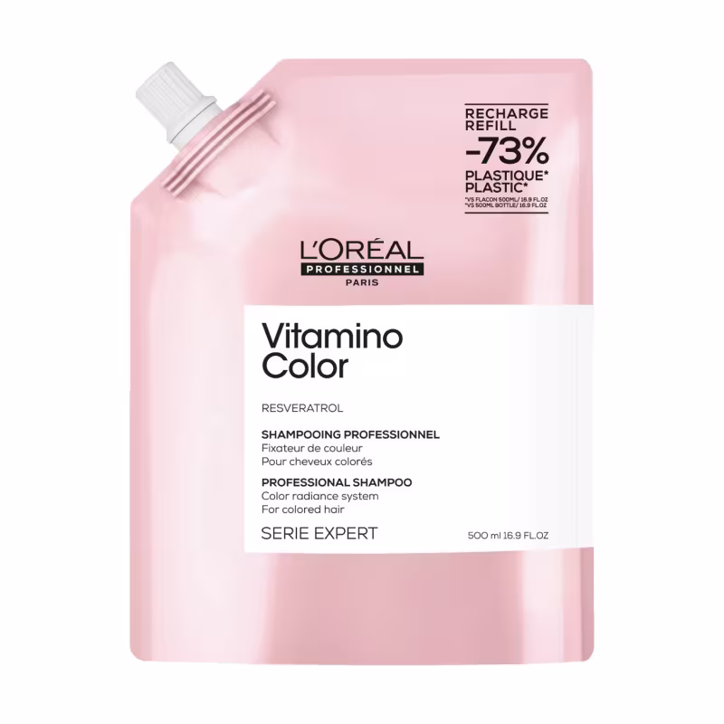 Shampoo L'Oréal Professionnel Serie Expert Vitamino Color Resveratrol Refil, 500ml.
