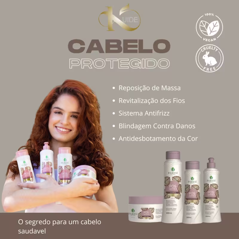 Máscara Capilar Paresí Nature Pós Química, 300g.