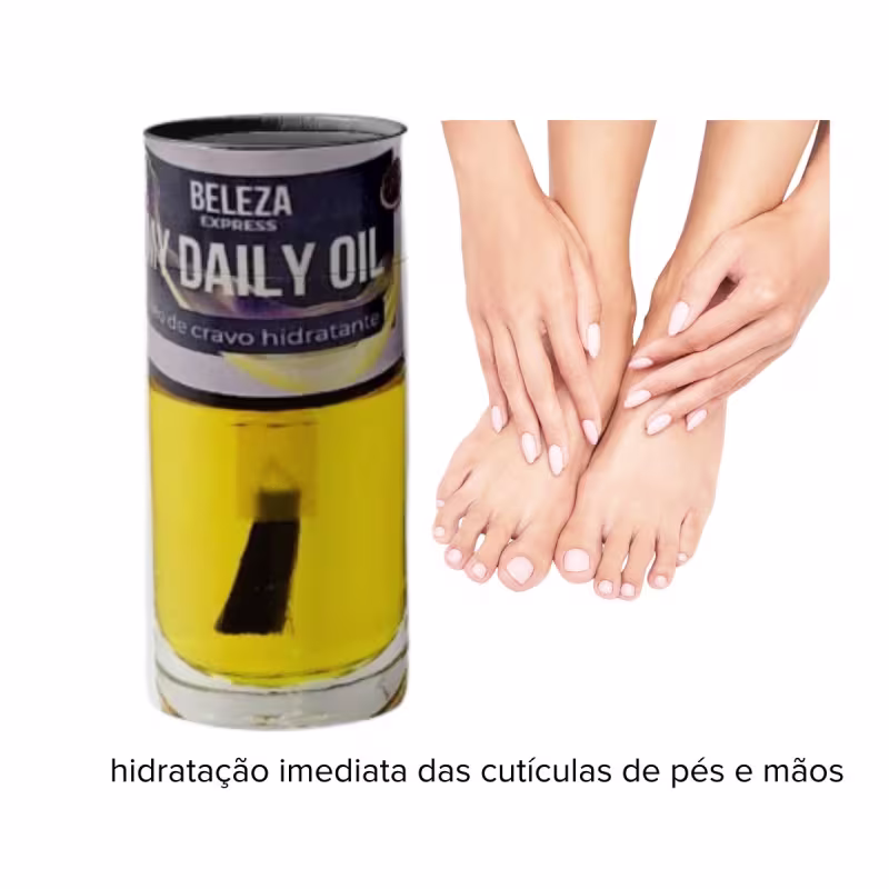 2 x 1-2 Óleos de cravo hidratantes unhas e cutículas My Daily Oil