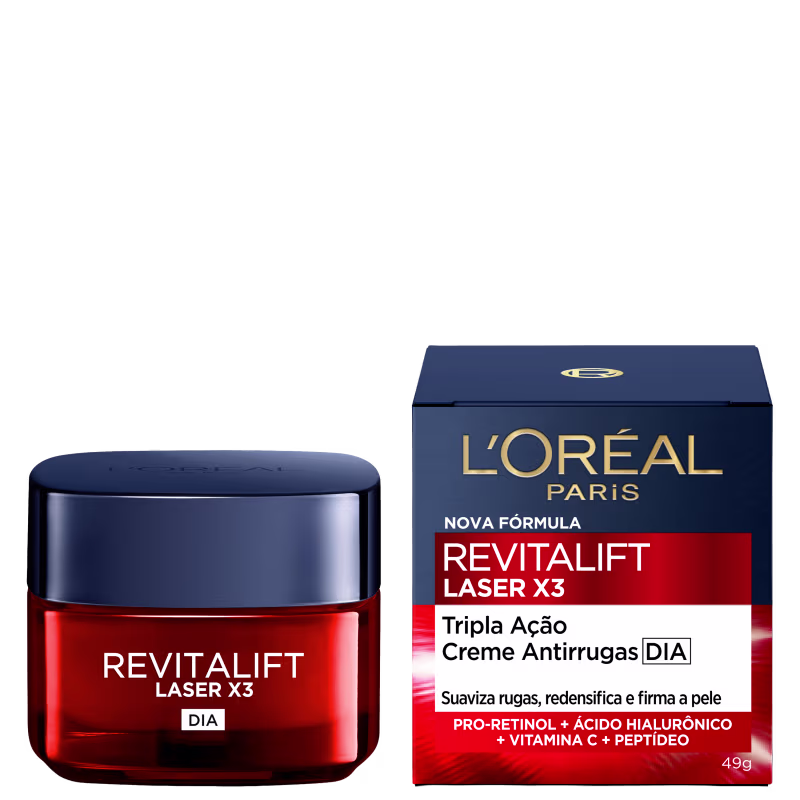 L'Oréal Paris Revitalift Laser X3 - Creme Facial Antissinais 50ml