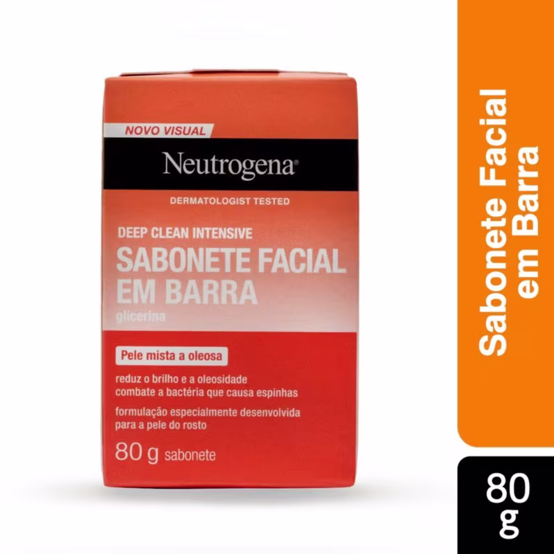 Neutrogena Deep Clean - Sabonete em Barra Facial 80g