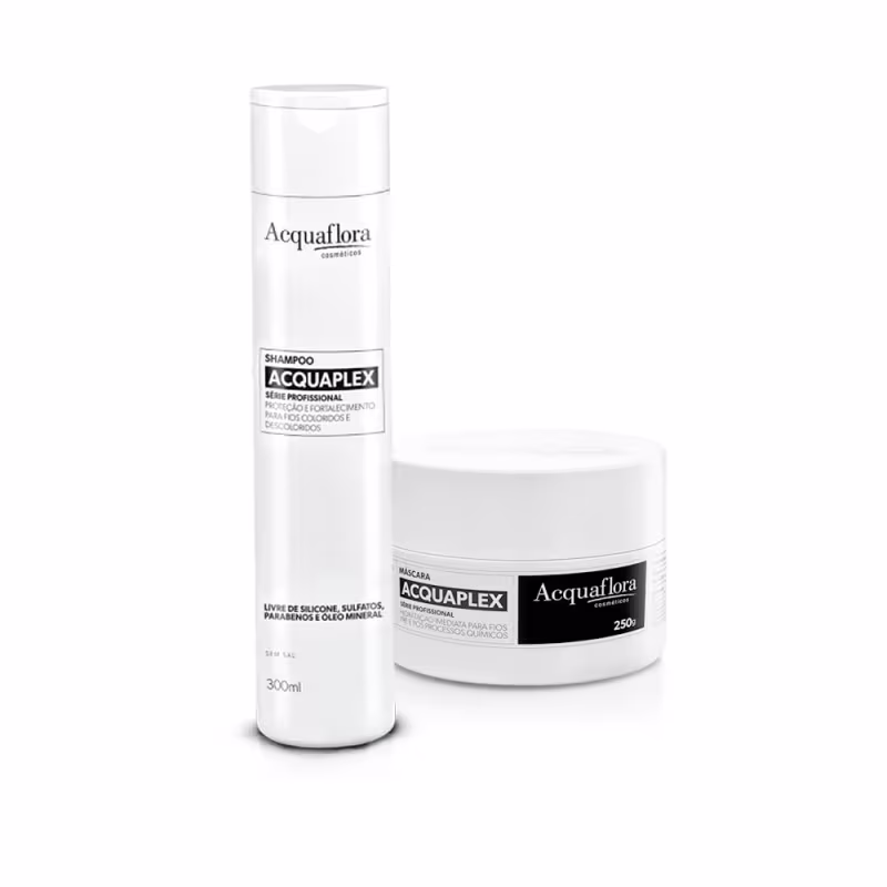Kit Acquaflora Série Profissional Acquaplex - Máscara Capilar 250g & Acquaflora Série Profissional Acquaplex  Shampo 300ml