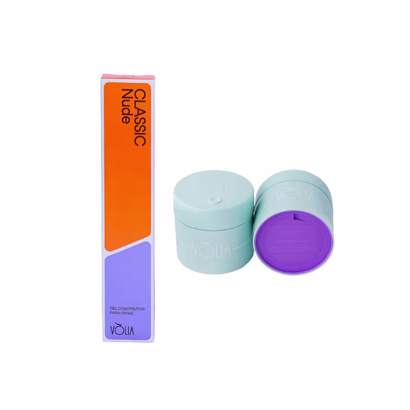 Gel Volia Classic Nude 14g + Pote Eco Duo Volia 30g