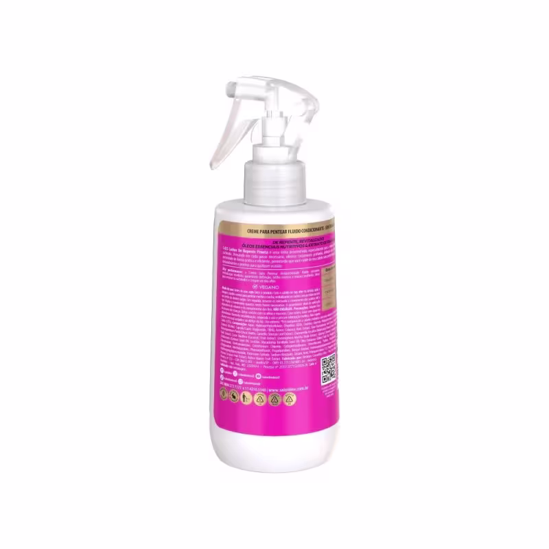 Kit Creme para Pentear Fluido + Óleo Reparador + Acidificante Super Brilho SOS Cachos De Repente Pronta!