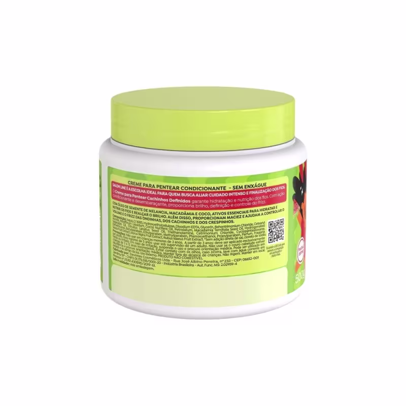 Kit Shampoo + Condicionador + Creme de Pentear 500gr e Gelatina 550g Melancia