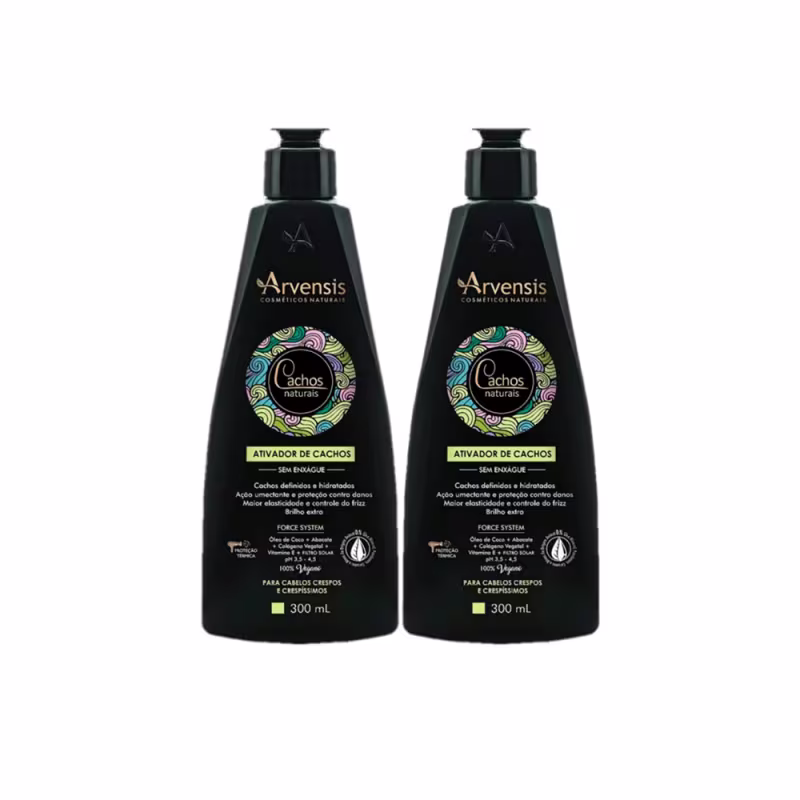 Kit Arvensis Crespos e Crespíssimos - Creme Ativador Cachos 300ml (2 unidades)