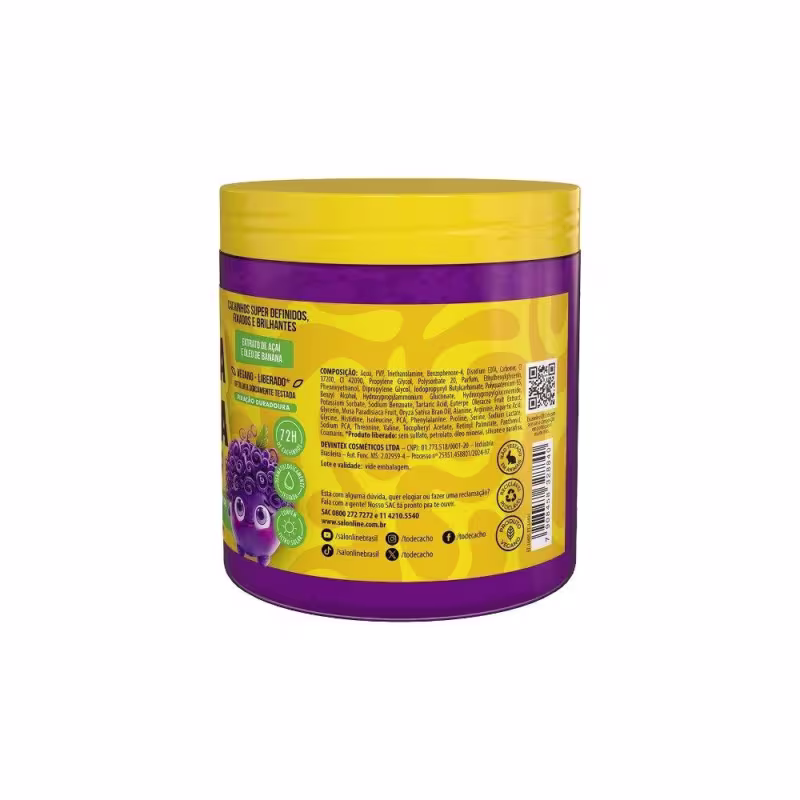Kit Cheirinho de Açaí com Creme para Pentear e Gelatina #todecacho Kids