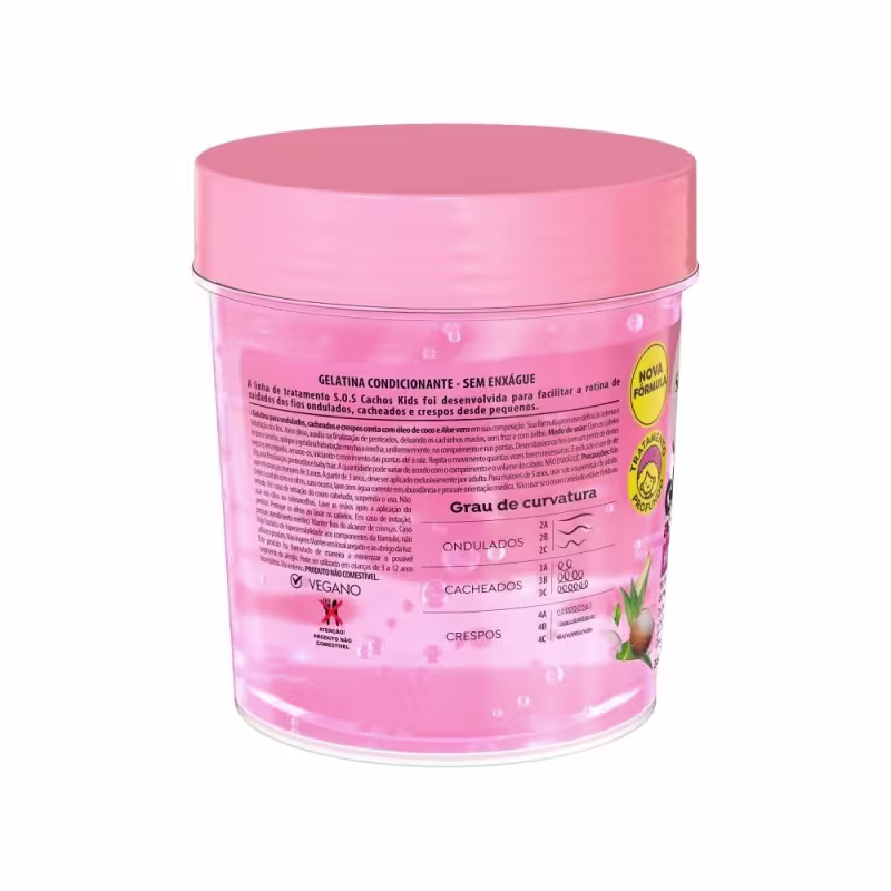 Kit Shampoo + Condicionador com Gelatina SOS Cachos Kids Hidratação