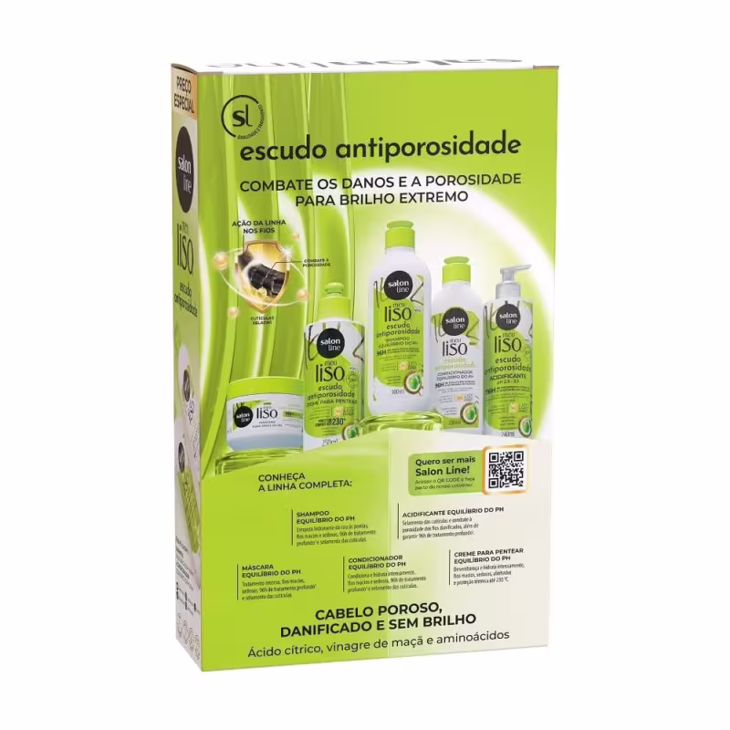 Kit Meu Liso Escudo Antiporosidade com Balm e Tônico