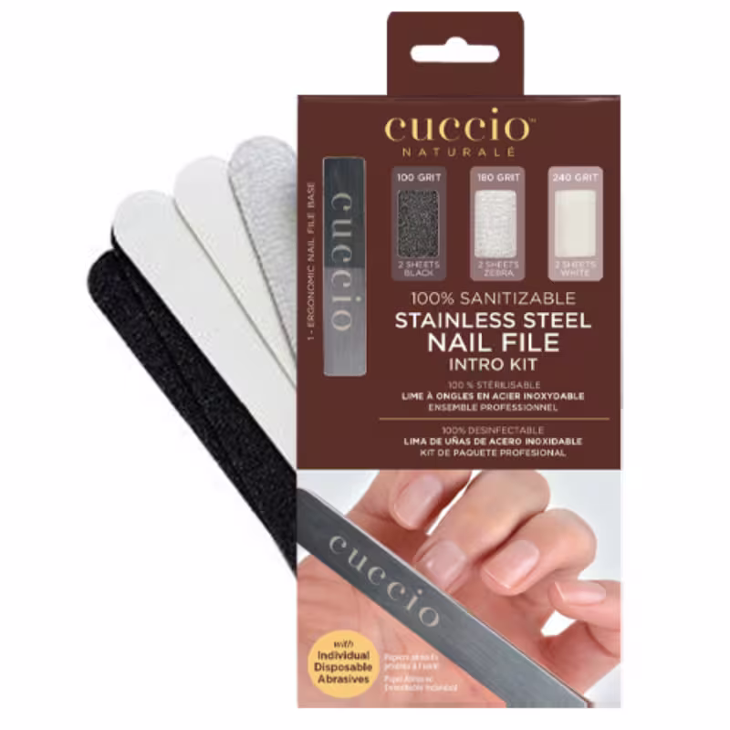 Papel Lixa Descartável Branco de Cuccio Brasil.