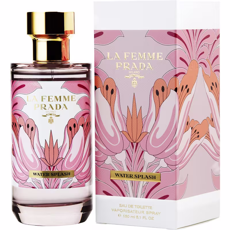 Perfume Feminino Prada La Femme Water Splash Prada Eau De Toilette Spray 150 Ml