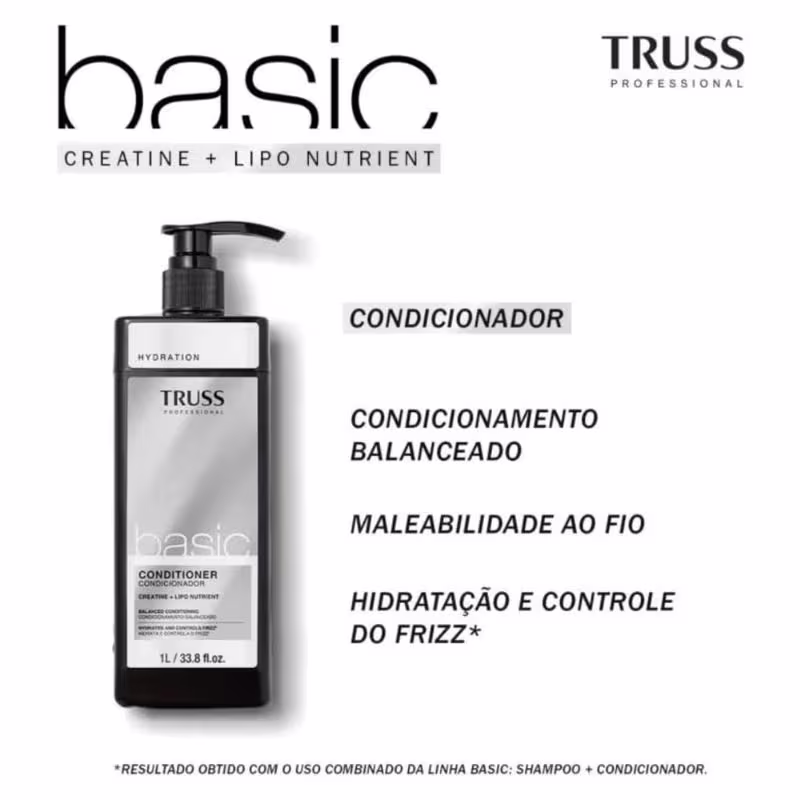 Kit Truss Basic (shampoo 1lt + Condicionador 1lt)