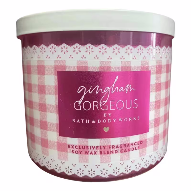 Vela 3 pavios Gingham Gorgeous Bath Body Work- 411 gr