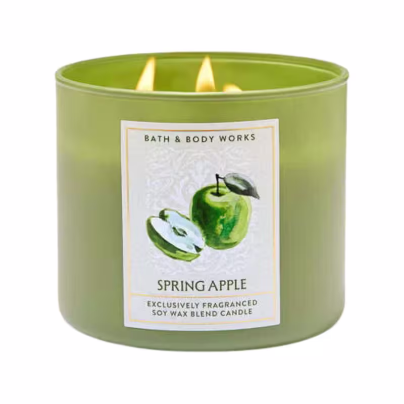 Vela 3 pavios Spring Apple Bath Body Work-411 gr