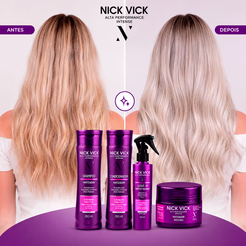 Nick & Vick Alta Performance Matizador - Shampoo Desamarelador 250ml