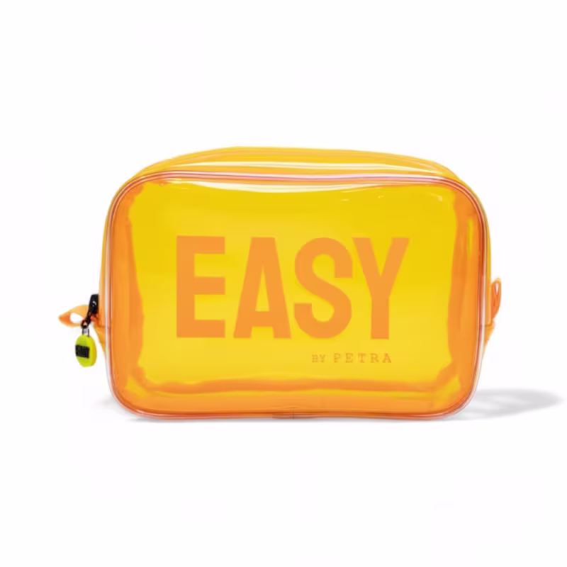 Necessaire Pocket Easy by Petra, na cor Tangerina
