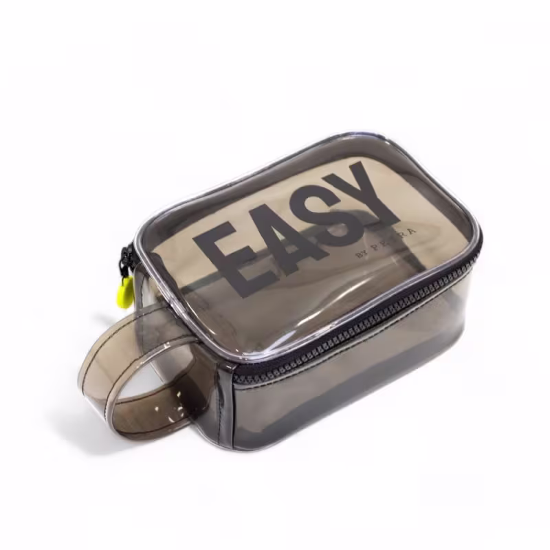 Necessaire Clip Easy by Petra, na cor Grafite
