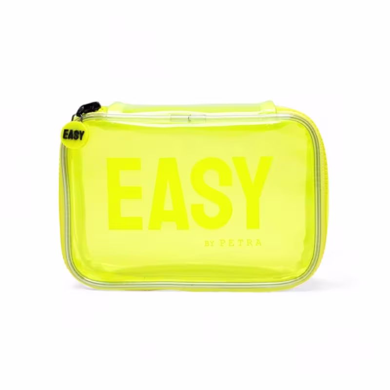 Necessaire Flex Easy by Petra - parte de cima, mostrando o nome EASY BY PETRA