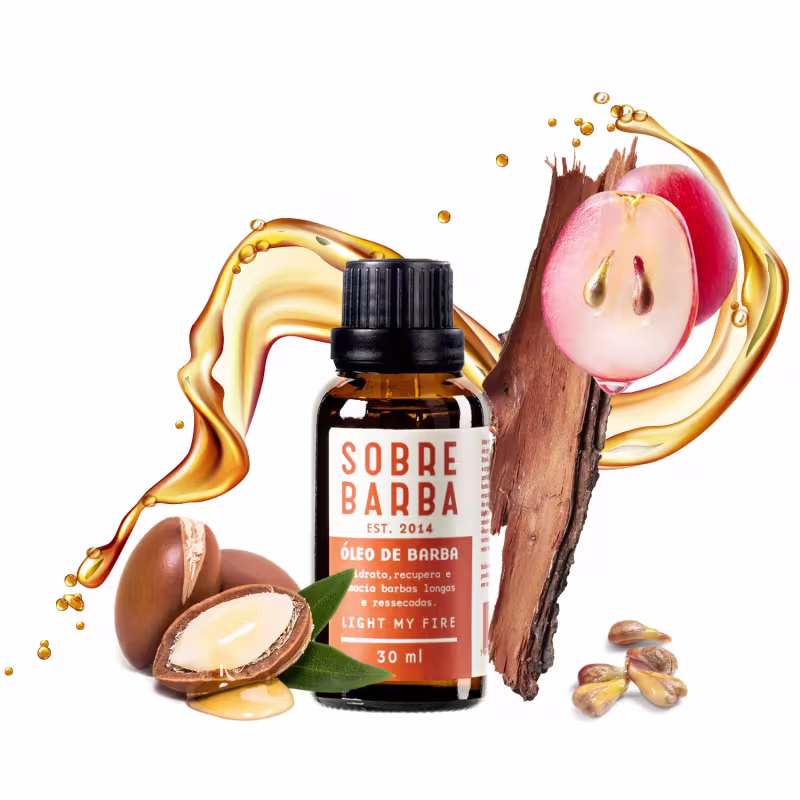 Trio Sobrebarba - Shampoo, Óleo de Barba e Cera de Bigode - Light my Fire