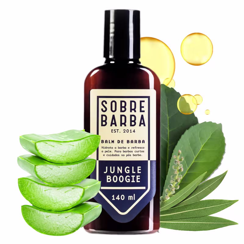 Quarteto Quarteto Sobrebarba - Shampoo, Balm, Óleo e Cera - Jungle Boogie