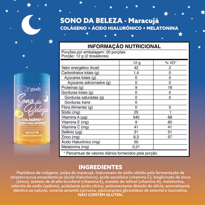 Sono da Beleza sabor Maracujá