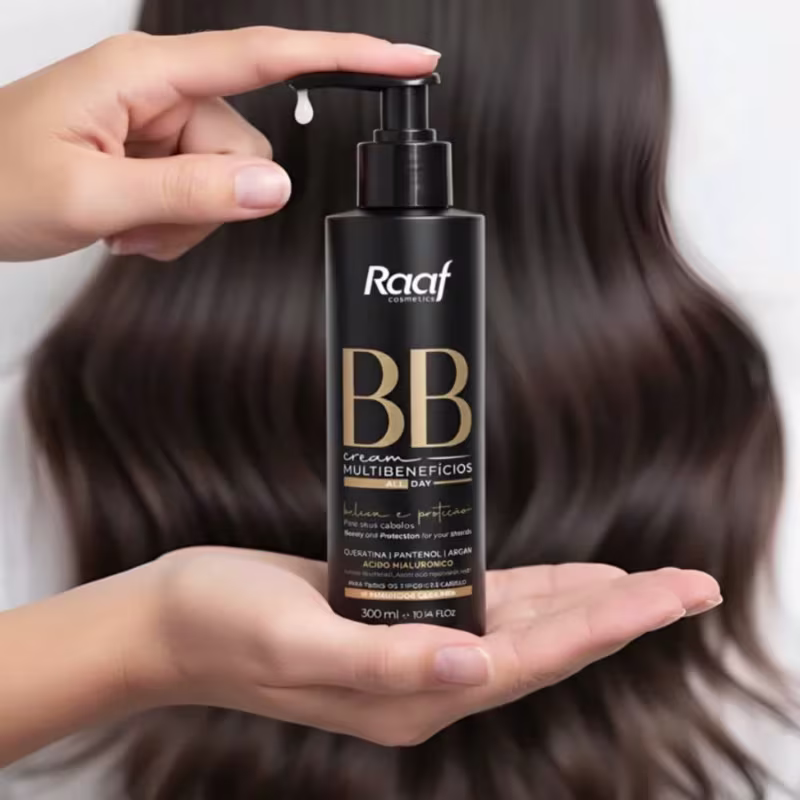 Kit Reconstrução Capilar BB Cream 300ml + Máscara Líquida Help - Raaf Cosmetics