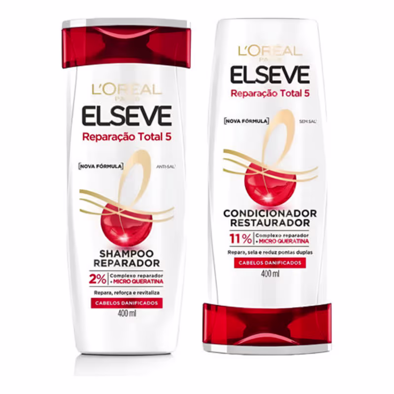 Kit Reparação Total Shamp+condic 400ml Elseve